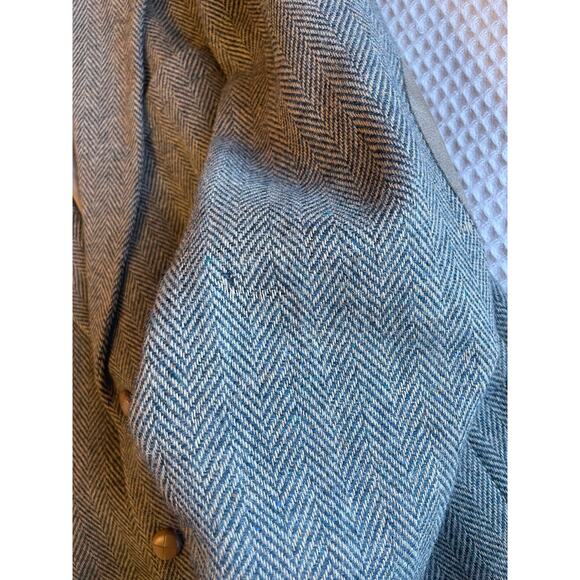 Farah Clothing Co Men's Brown Tweed Wool Elbow Patch Blazer Size 44R Academia - Picture 15 of 16